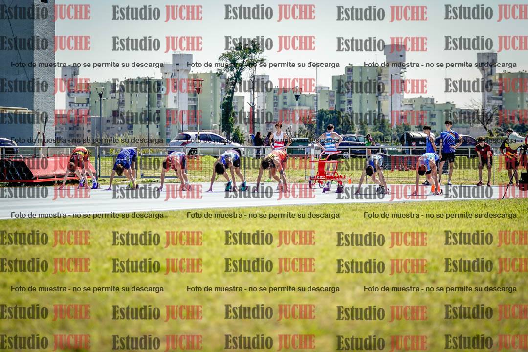 Fotos de los 100 m llanos de varones