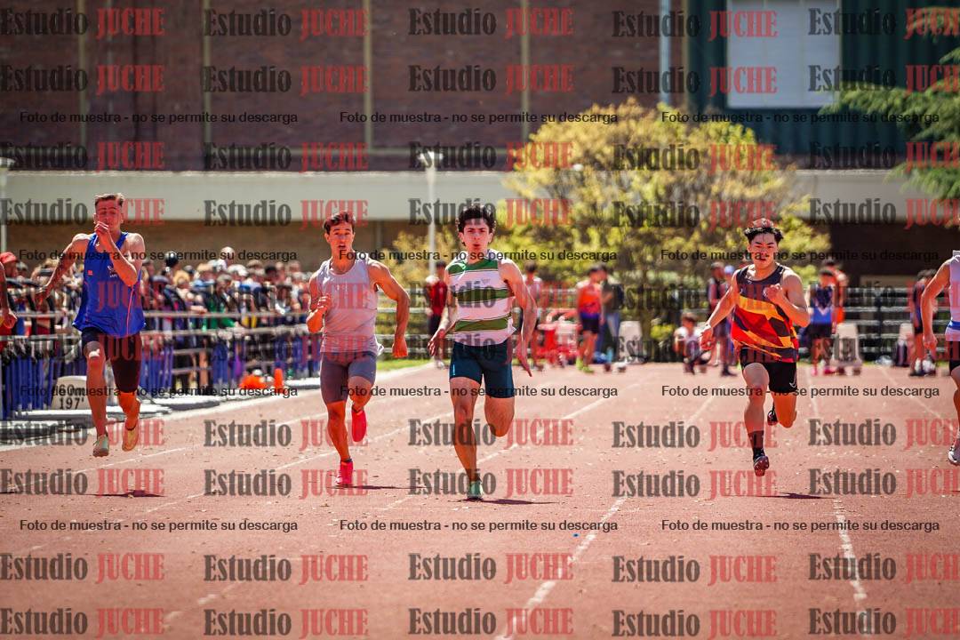 Fotos de los 100 m llanos de varones