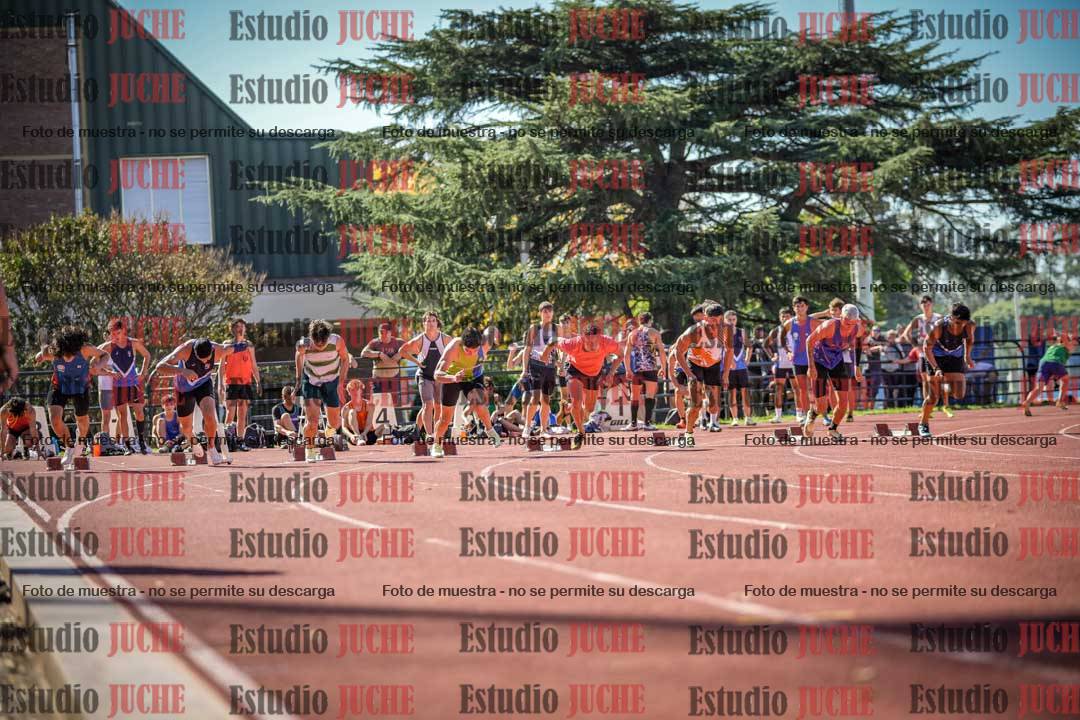 Fotos de los 100 m llanos de varones
