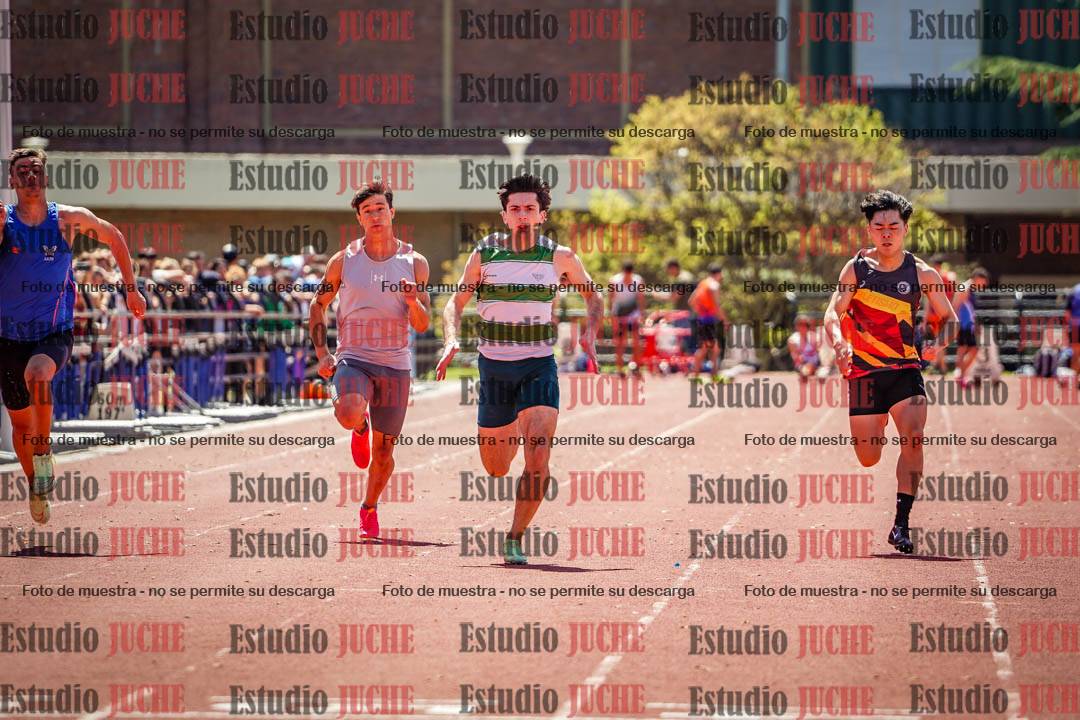 Fotos de los 100 m llanos de varones