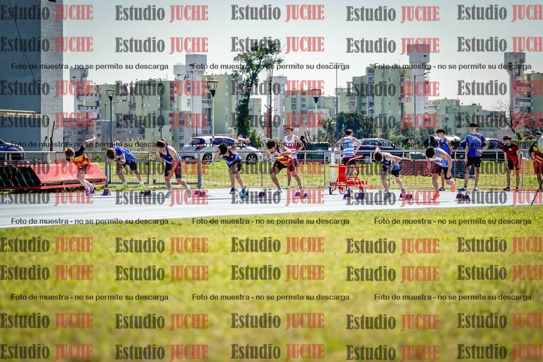 Fotos de los 100 m llanos de varones