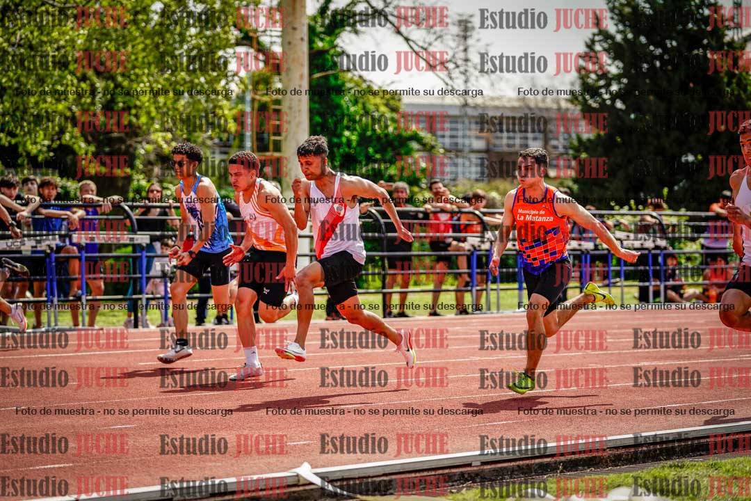Fotos de los 100 m de varones