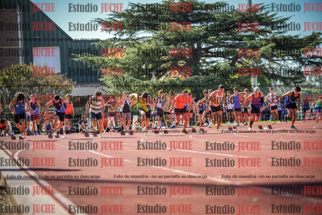 Fotos de los 100 m llanos de varones