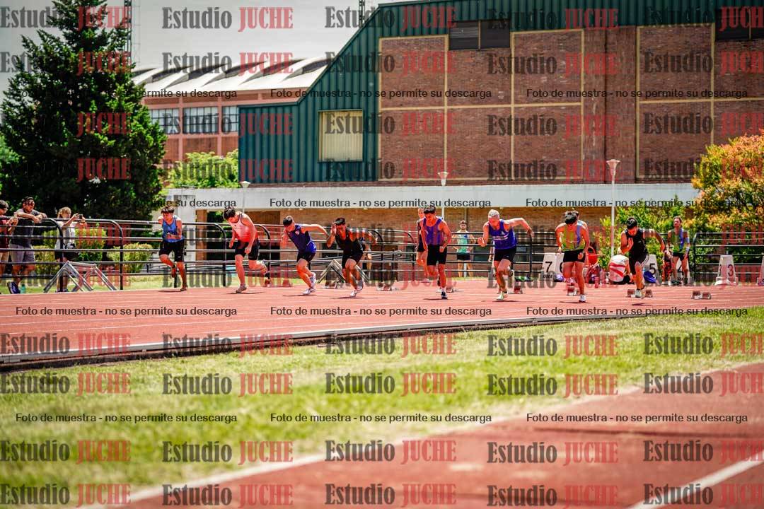 Fotos de los 100 m llanos de varones