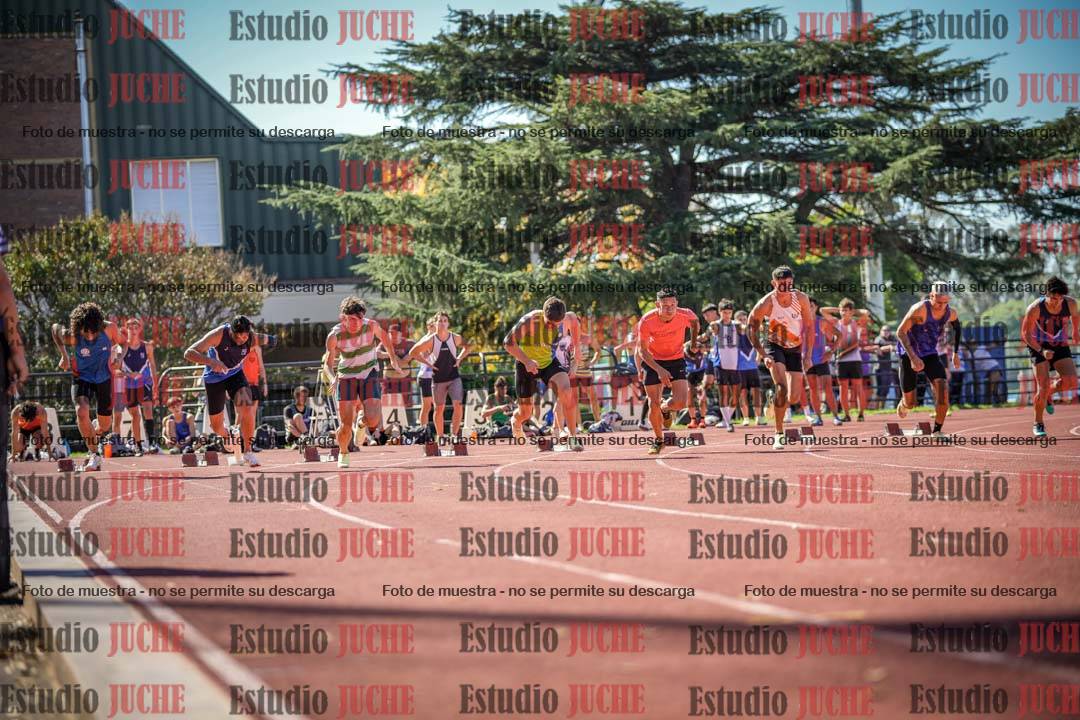 Fotos de los 100 m llanos de varones