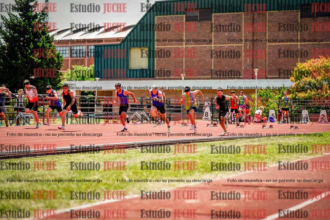 Fotos de los 100 m llanos de varones