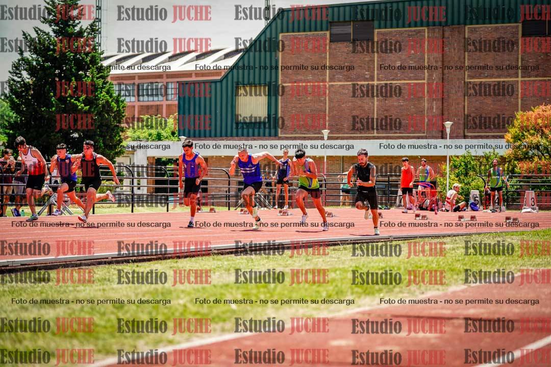 Fotos de los 100 m llanos de varones