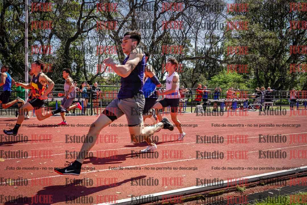 Fotos de los 100 m llanos de varones