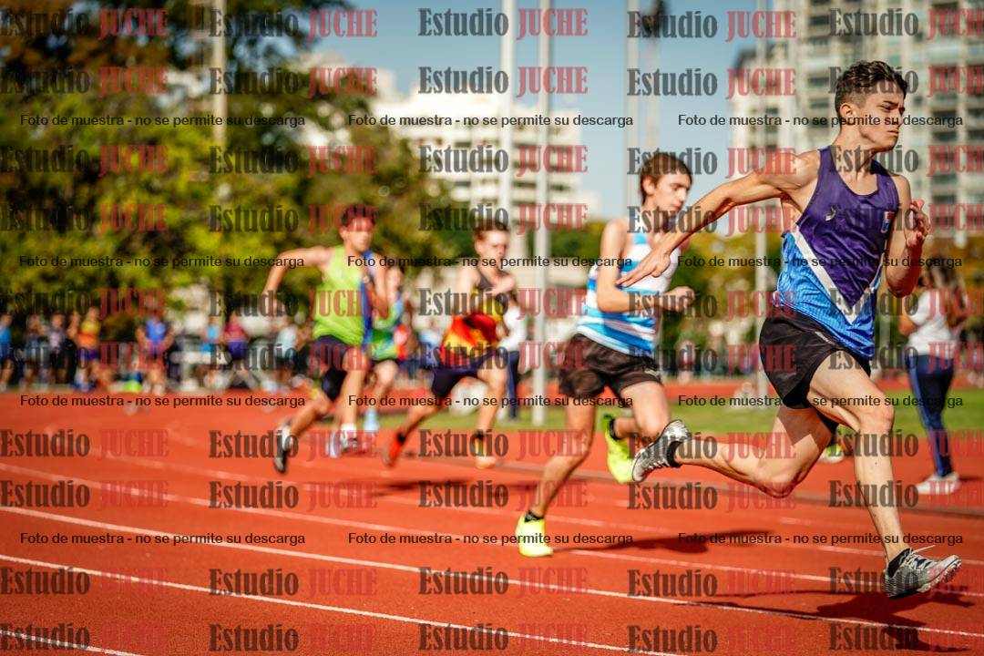 Fotos de los 200 m llanos de varones