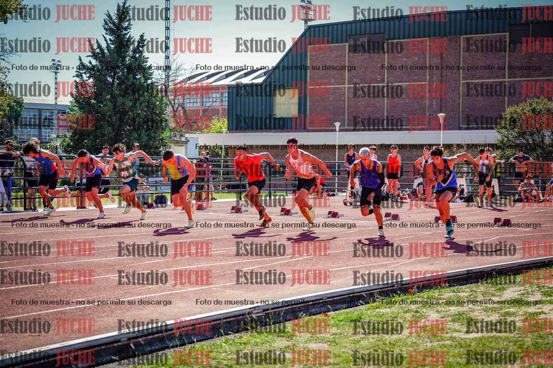 Fotos de los 100 m llanos de varones