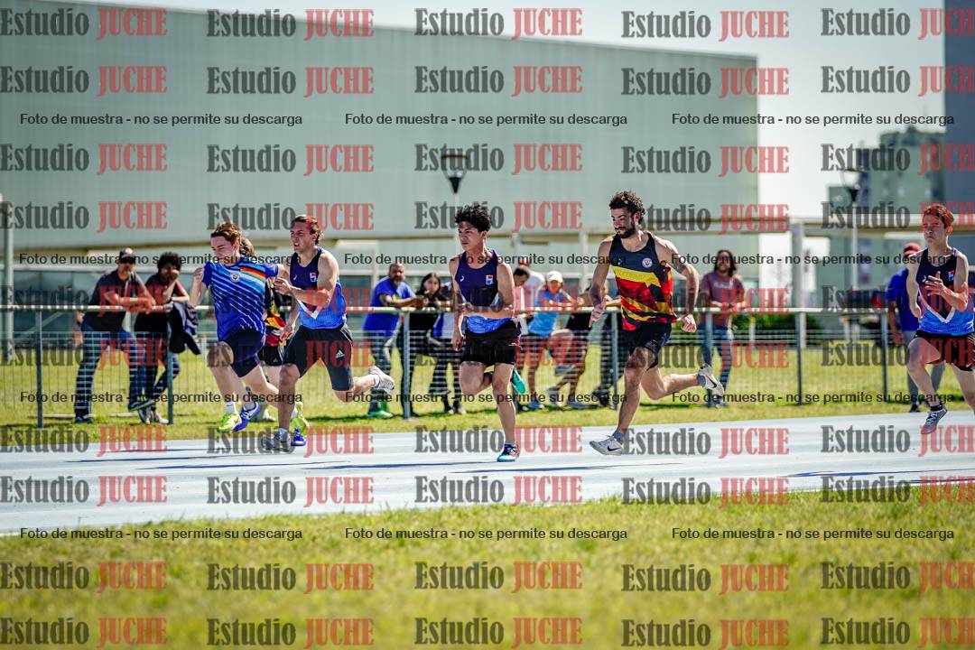 Fotos de los 100 m llanos de varones