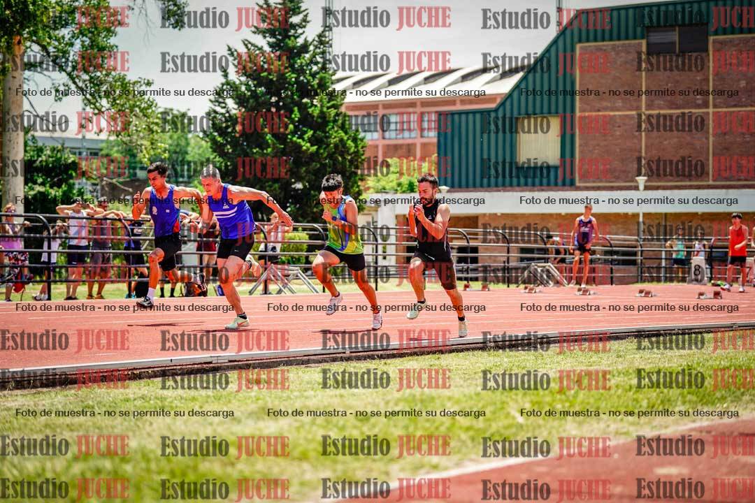 Fotos de los 100 m llanos de varones