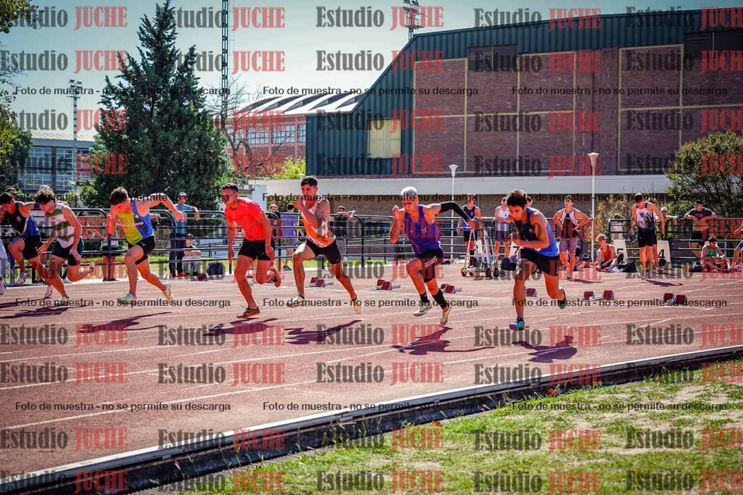 Fotos de los 100 m llanos de varones