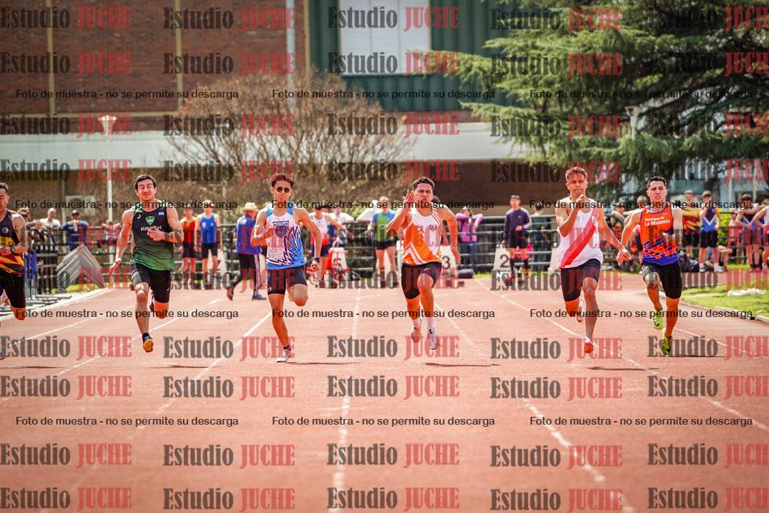 Fotos de los 100 m de varones