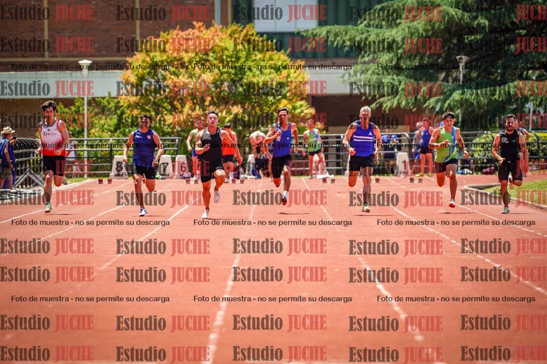 Fotos de los 100 m llanos de varones