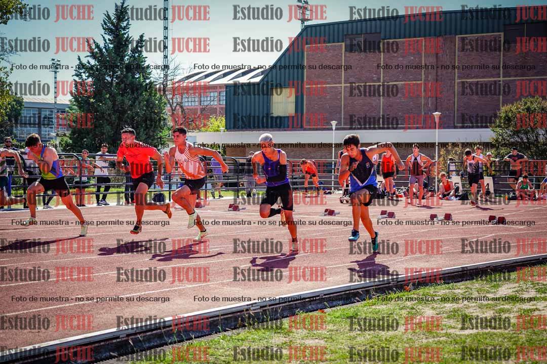 Fotos de los 100 m llanos de varones