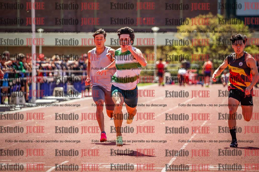 Fotos de los 100 m llanos de varones