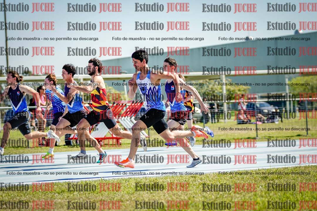 Fotos de los 100 m llanos de varones