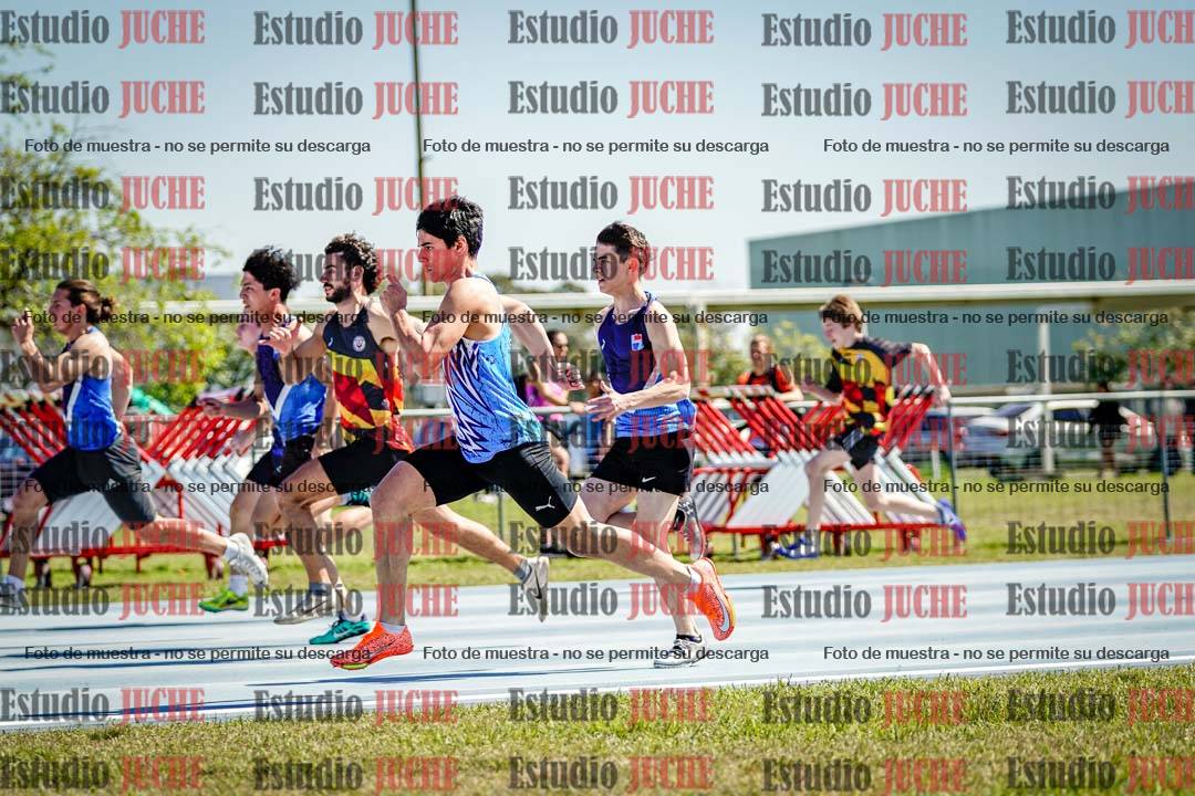 Fotos de los 100 m llanos de varones