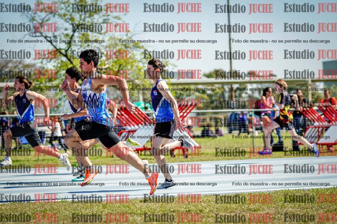 Fotos de los 100 m llanos de varones