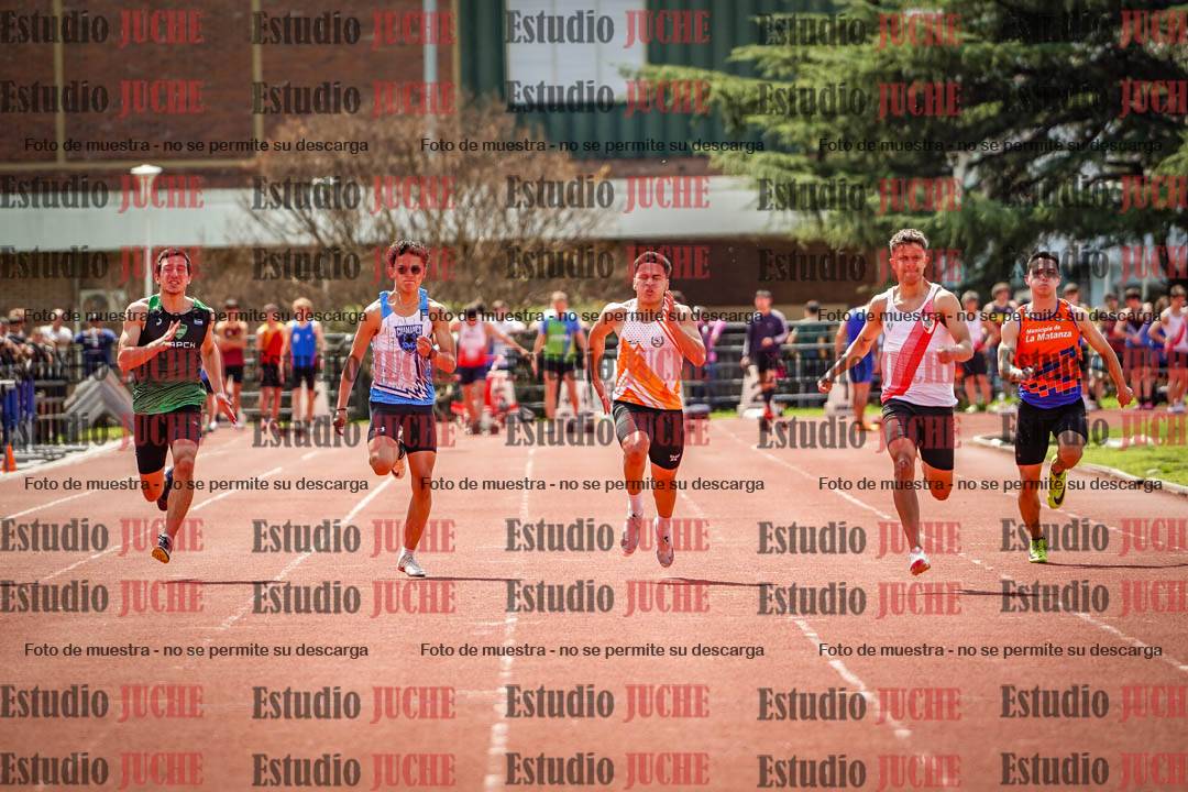 Fotos de los 100 m de varones