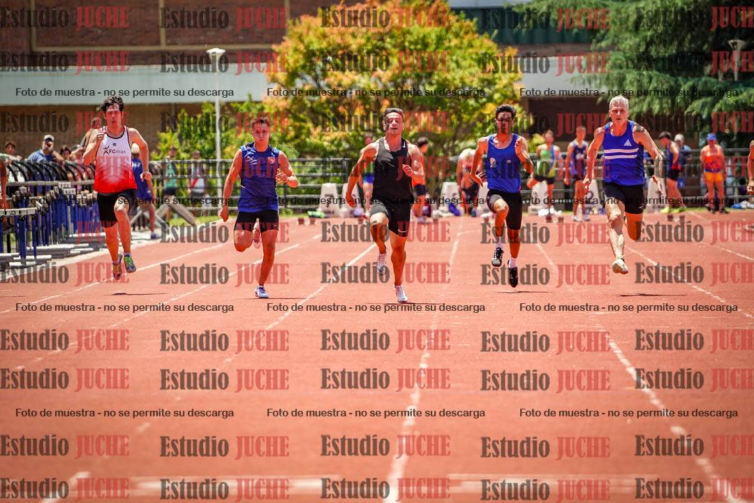 Fotos de los 100 m llanos de varones