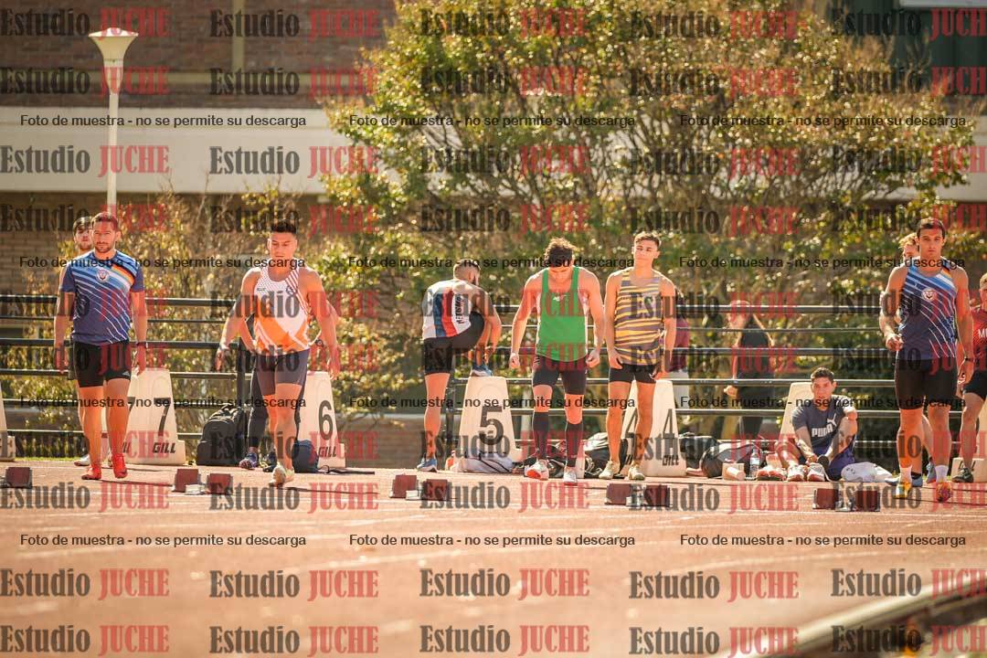 Fotos de los 100 m llanos de varones