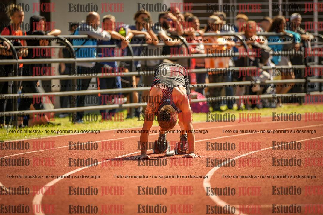 Fotos de los 400 m llanos de varones