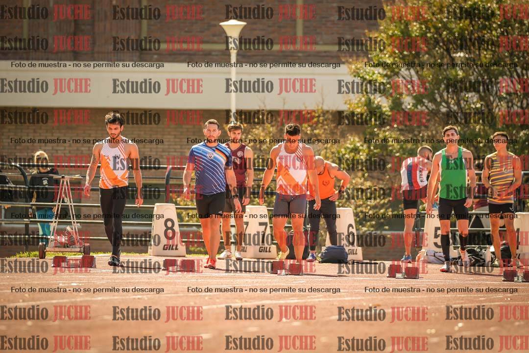 Fotos de los 100 m llanos de varones