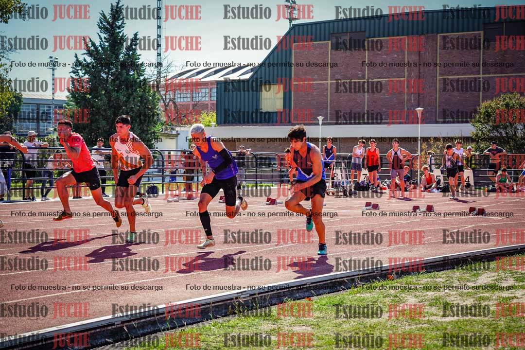 Fotos de los 100 m llanos de varones