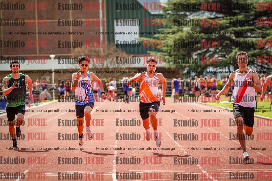 Fotos de los 100 m de varones