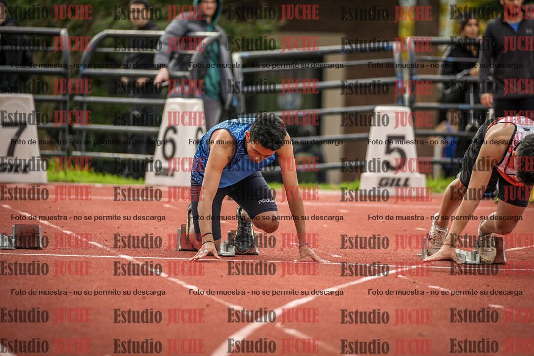 Fotos de los 100 m llanos de varones