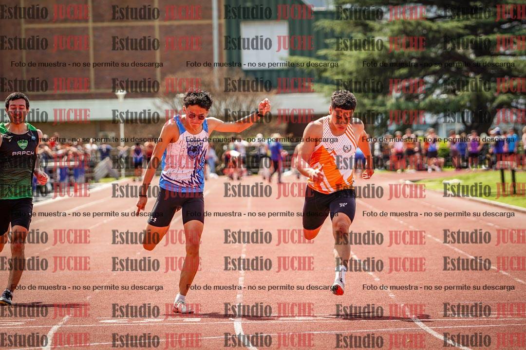 Fotos de los 100 m de varones