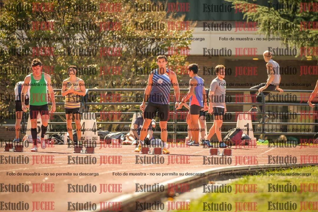 Fotos de los 100 m llanos de varones