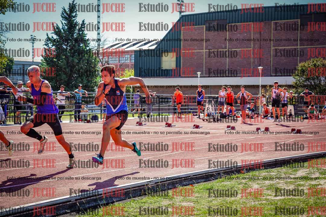 Fotos de los 100 m llanos de varones