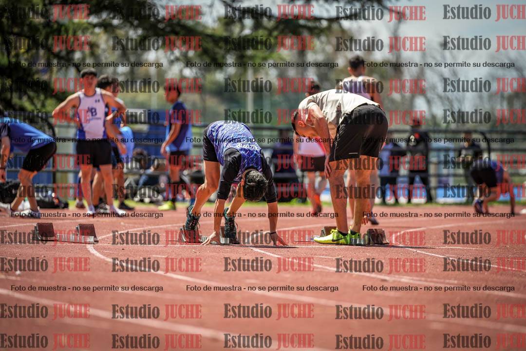 Fotos de los 100 m llanos de varones