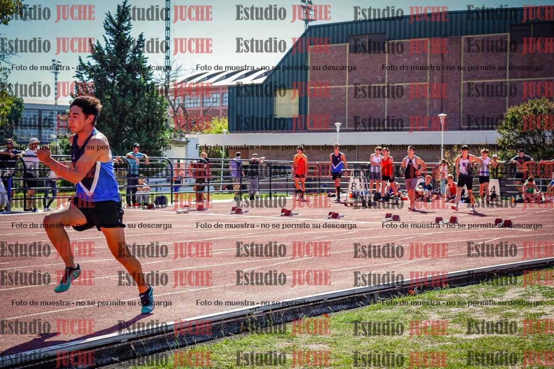 Fotos de los 100 m llanos de varones