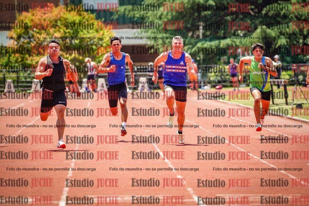 Fotos de los 100 m llanos de varones