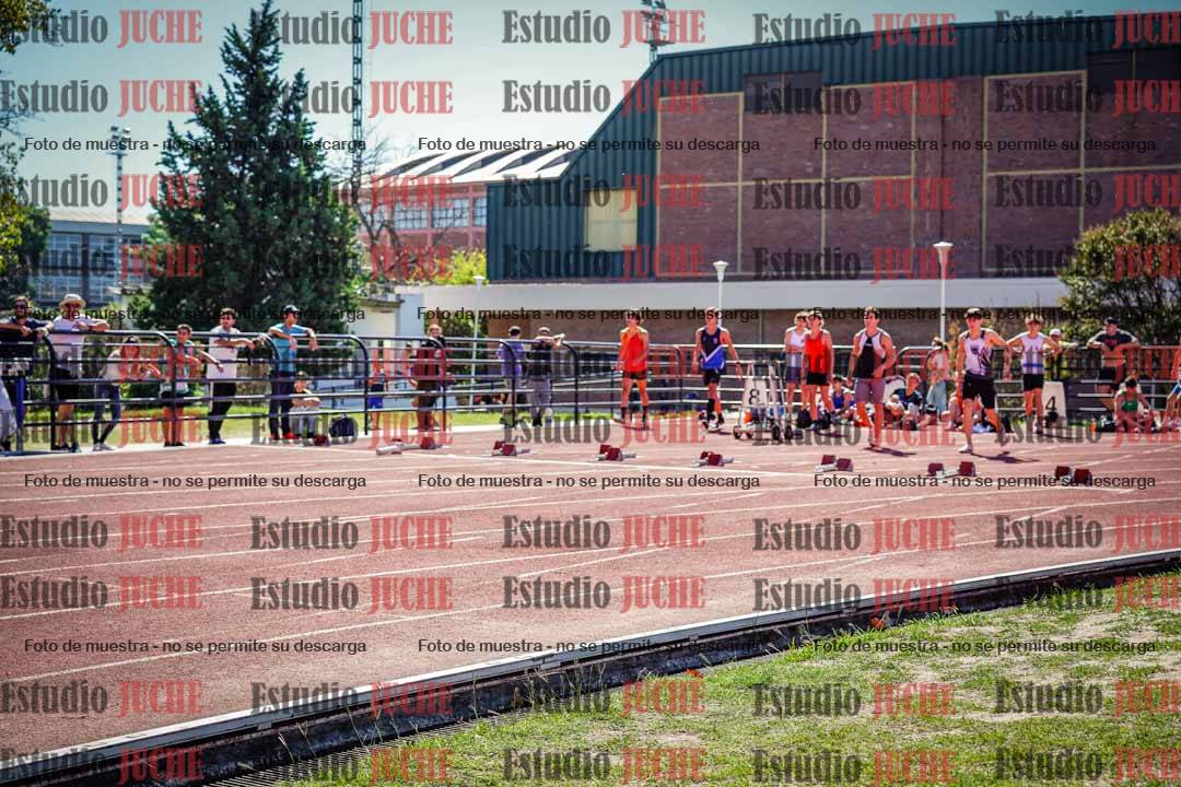 Fotos de los 100 m llanos de varones