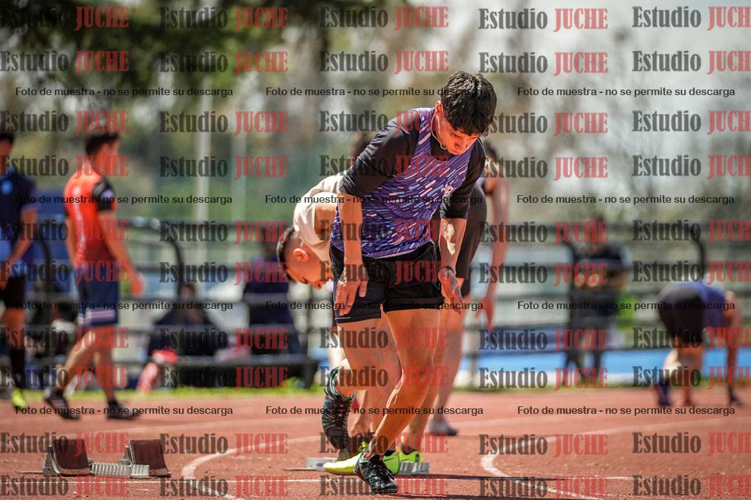 Fotos de los 100 m llanos de varones