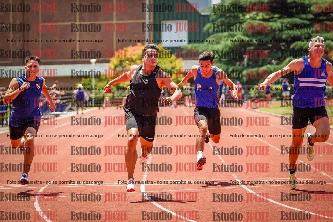 Fotos de los 100 m llanos de varones