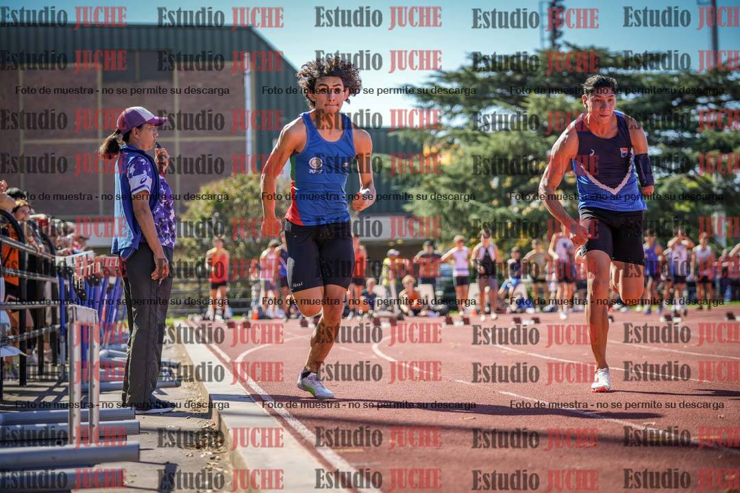 Fotos de los 100 m llanos de varones