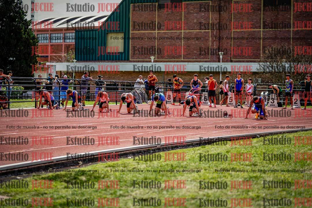 Fotos de los 100 m de varones