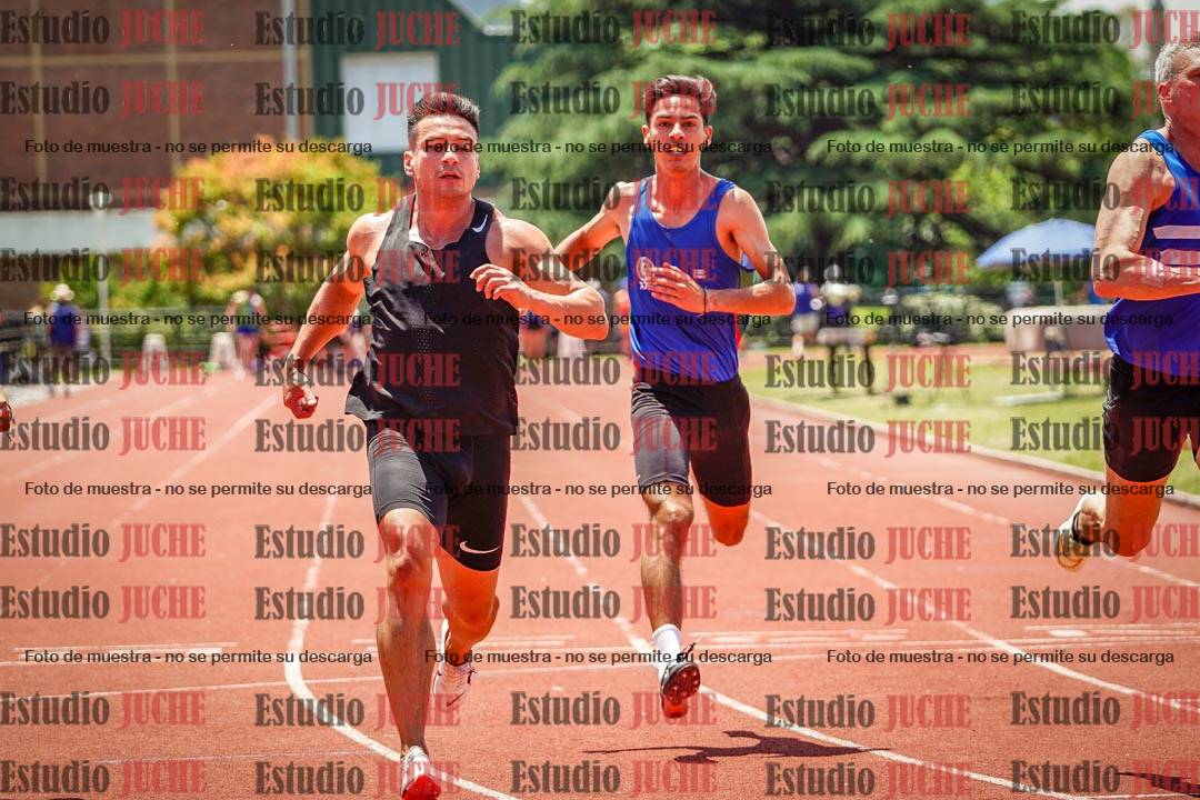 Fotos de los 100 m llanos de varones