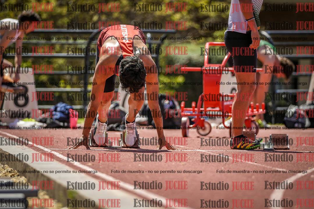 Fotos de los 100 m llanos de varones