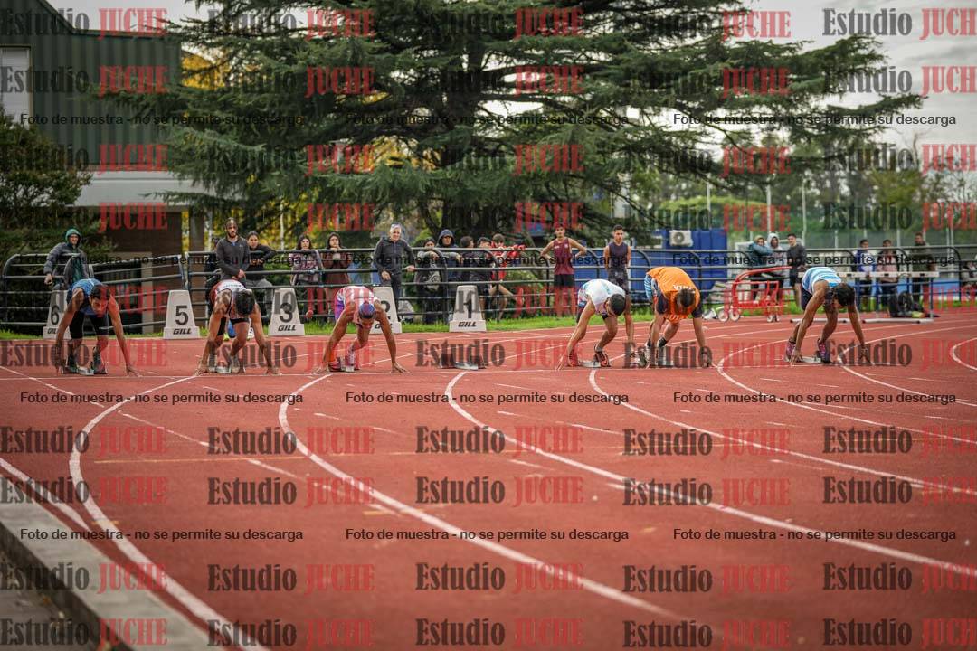 Fotos de los 100 m llanos de varones