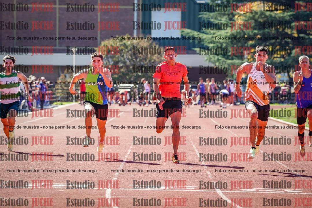 Fotos de los 100 m llanos de varones