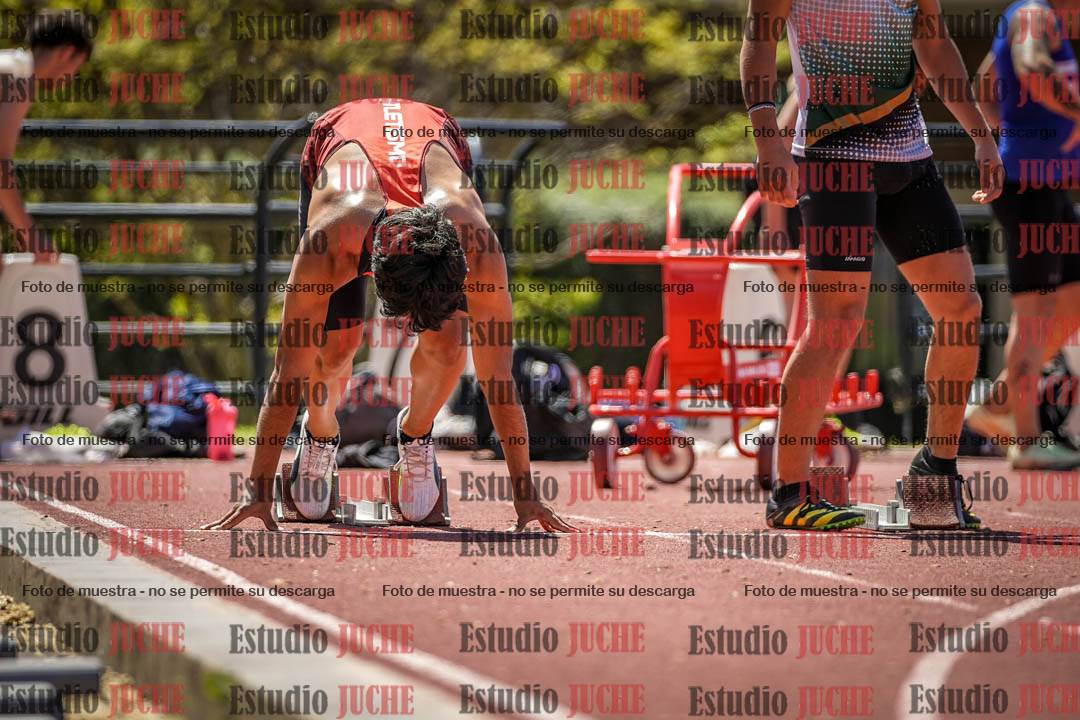 Fotos de los 100 m llanos de varones