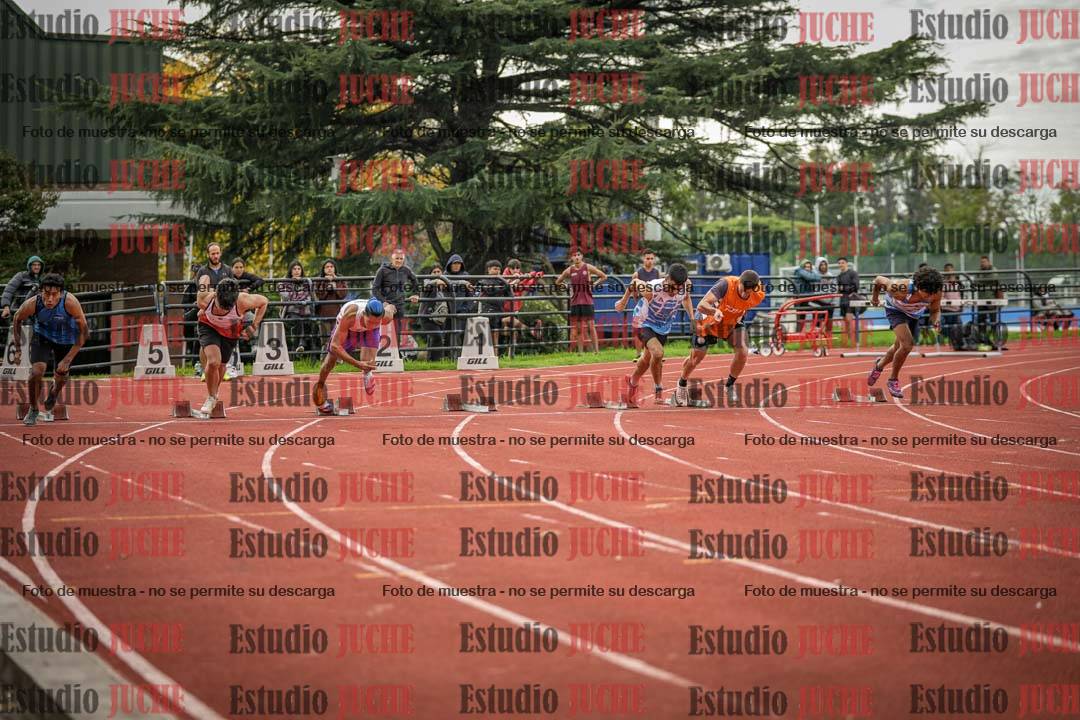 Fotos de los 100 m llanos de varones