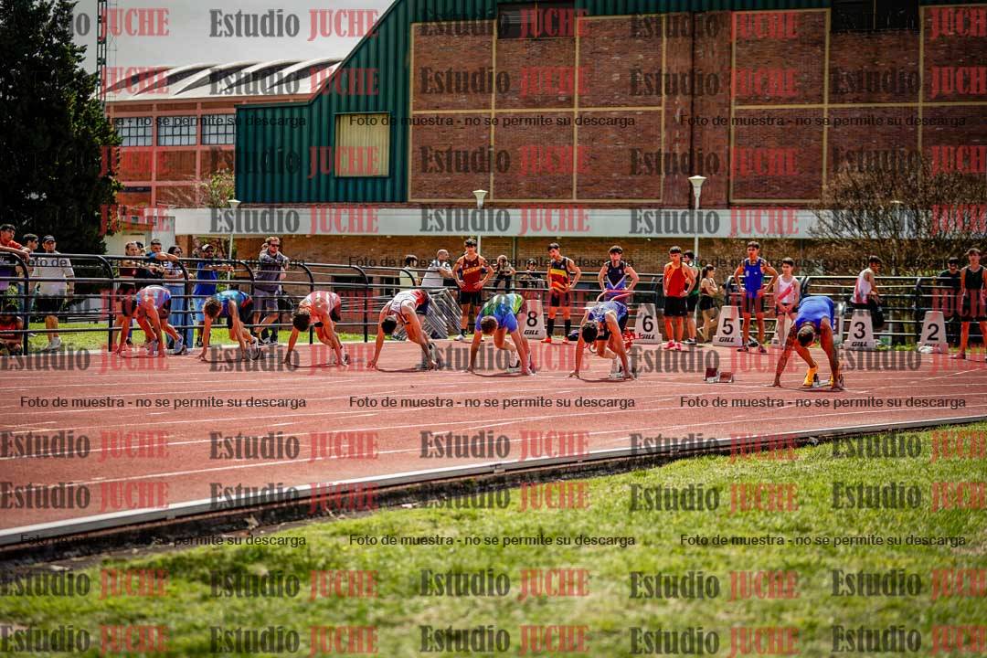 Fotos de los 100 m de varones
